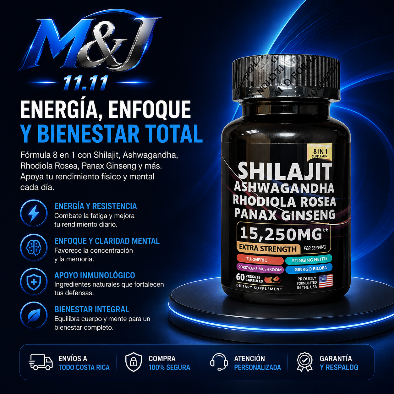 Shilajit | Capsulas 8 en 1